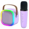 Karaoke Machine for Kids Adults, Portable Bluetooth Speaker with Wireless Microphone and LED Lights, Kids Toys Birthday Gifts for Girls and Boys Ages 4, 5, 6, 7, 8,9,10,11,12+ Years, Home Party view 1