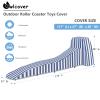 Owlcover Toddler Roller Coaster Cover,Waterproof Dust Proof Anti-UV Outdoor Roller Coaster Toys Cover,Kids Roller Coaster Cover,Blue(Cover Only) view 2