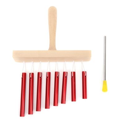 Chimes 8 Tone Hand Bells With Knocker Windchime Chimes Bells Hand Held Percussion Bells For Children Toy