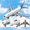 OTONOPI Toy Airplane Die-cast Metal Model Plane Pull Back Aircraft Airline for Kids Cake Toopper Party Favor Age 3+ Pack of 4pcs view 2