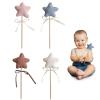 Elegant Star Wand Wood Stick Wood Pentagrams Magical Wand For Princess Role Play view 2