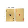 Plastic Playing Card Set, Plastic Playing Cards Waterproof Playing Cards, Gold Foil Poker Playing Cards, Playing Cards Set for Party, Camping, Card Decks Game view 2