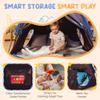 Blackout Sensory Tent for Kids with Autism - 51"x 51"x 40" Calming Corner, Easy to Assemble & Durable with Clear Phone Pocket and Mesh Storage  Ideal for SPD, ADHD & Autistic Children view 3