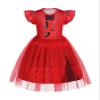 WonderBabe Little Girls Princess Costume Kids Pink Dress Princess Halloween Dress Up Birthday Party Gift size 5-6t view 1