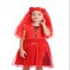 WonderBabe Little Girls Princess Costume Kids Pink Dress Princess Halloween Dress Up Birthday Party Gift size 5-6t view 2