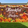 Friendsgiving Party Decoration - Large Banner and Backdrop, Thanksgiving Autumn Party Banner Decoration view 1