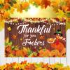 Friendsgiving Party Decoration - Large Banner and Backdrop, Thanksgiving Autumn Party Banner Decoration view 3