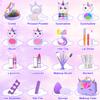 Mqsiuve Kids Makeup Kit for Girl - Non-Toxic Kids Washable Makeup Girls Toys, Girls Makeup Kit Princess Toys Real Play Makeup Set Birthday Girls Gift for Ages 3 5 6 7 8 9 10-12 Year Old, Purple view 4
