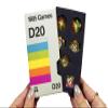 1985 Games VHS Rainbow Handmade Resin Sharp Edge DND Dice Set  7 Dice for Roleplaying Games view 1