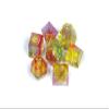 1985 Games VHS Rainbow Handmade Resin Sharp Edge DND Dice Set  7 Dice for Roleplaying Games view 2