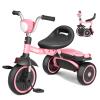 XJD Toddler Tricycle, Foldable Toddler Bike with Pedals, Tricycle for 2-5 Year Olds, Adjustable Comfortable Seat, Christmas Birthday Gifts for 1-5 Years Old Boys and Girls (Pink) view 1