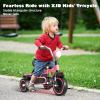 XJD Toddler Tricycle, Foldable Toddler Bike with Pedals, Tricycle for 2-5 Year Olds, Adjustable Comfortable Seat, Christmas Birthday Gifts for 1-5 Years Old Boys and Girls (Pink) view 2