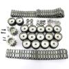 RC Tank Metal Upgrade Repair and Modification Parts Metal Caterpillar, Drive Wheels, etc. Suitable for Henglong 1/16 US Army M1A2 Abrams Main Battle Tank3918-1 (Full Metal Accessories Set)