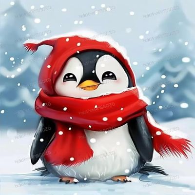 Cute Winter Penguin Wooden Jigsaw Puzzles 1000 Pieces - 1000 Piece Jigsaw Puzzle 20 X 30 Inches, Fun Indoor Activity - Gift Poster, Patience Enhancing Stress Relief Gifts