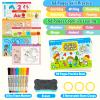 Dr.Rapeti Preschool Learning Activities Educational Workbook Busy Book 58 Pages 8 Dry Erase Markers Prek Montessori Handwriting Practice Activity Tracing Toy Early Learning Toy for 3 years+ view 3
