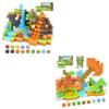 143PCS Magnetic Blocks for Toddlers Toys, Combined with The Theme of Dinosaur and Forest Magnetic Blocks-Build Magnet World Set for Boys & Girls Magnet Kids Toys Gift view 1