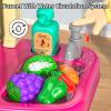 MSKOLER Play Kitchen Sets for Kids Ages 4-8, 36 Inch Pretend Kitchen Playset for Toddlers 3-5 with Stove Toy Sink Accessories, Indoor Outdoor Play Cooking Toys for Boys Girls with Sound and Light view 4