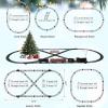 Mantfuty Train Set Train Toys for Kids w/Smokes, Lights & Sound Electric Trains w/Steam Locomotive Train Carriages & Luxury Tracks Model Trains for 3 4 5 6 7 8+ view 3