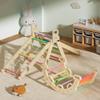 BlueWood 2024 8-in-1 Pikler Triangle Climbing Set Toddler Toys Indoor Baby Jungle Gym Climber Playground for Kids - Rainbow view 2