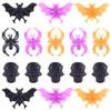Haiyou 30pcs Halloween Party Ring Plastic Skull Bat Spider Ring Finger Ring Trendy Festival Ring Fake Toy Ring view 3