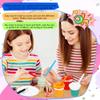 48 Pcs Kids Paint Cups 24 No Spill Paint Cups with Lids Paint Containers with 24 Toddler Paint Brushes for Girls Boys Art Preschool Classroom Furniture Supplies view 4
