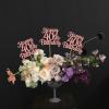 12PCS Happy 40th Birthday Party Centerpiece Gold 40th Birthday Table Decorations for Girls Boys 40th Birthday 40 Floral Decorations for 40th Birthday Party Supplies (rose gold 40th) view 2