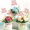 12PCS Happy 40th Birthday Party Centerpiece Gold 40th Birthday Table Decorations for Girls Boys 40th Birthday 40 Floral Decorations for 40th Birthday Party Supplies (rose gold 40th) view 4