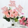 12PCS Happy 30th Birthday Party Centerpiece Gold 30th Birthday Table Decorations for Girls Boys 30th Birthday 30th Floral Decorations for 30th Birthday Party Supplies (rose gold 30th) view 4