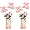 12PCS Happy 21st Birthday Party Centerpiece Rose Gold 21st Birthday Table Decorations for Girls Boys 21st Birthday 21st Floral Decorations for 21st Birthday Party Supplies (rose gold 21st) view 1