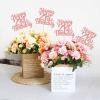 12PCS Happy 21st Birthday Party Centerpiece Rose Gold 21st Birthday Table Decorations for Girls Boys 21st Birthday 21st Floral Decorations for 21st Birthday Party Supplies (rose gold 21st) view 3