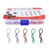 FriHobby 200 PCS Universal Bent RC Body Clips Colorful R Clips for All 1/10-1/16 Scale for Traxxas Redcat HPI Tamiya HSP Exceed RC Car Parts Crawler Truck Buggy Shell Replacement, 1.2 mm Rod view 1