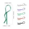 FriHobby 200 PCS Universal Bent RC Body Clips Colorful R Clips for All 1/10-1/16 Scale for Traxxas Redcat HPI Tamiya HSP Exceed RC Car Parts Crawler Truck Buggy Shell Replacement, 1.2 mm Rod view 3