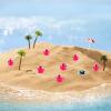 JOINPAYA 80pcs Mini Flamingo Figurines Resin Animal Decor for Dollhouse Bonsai Garden Adorable Garden Mini Decorations Detailed Design for Unique Gifting and Display Options view 2