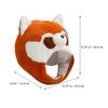 LOGOFUN Plush Raccoon Hat Headgear Cartoon Raccoon Head Shaped Headwears Novelty Animals Decorative Caps for Halloween Cosplay Party Hair Accessories view 2