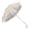 Baby Umbrella Stroller Parasol, Adjustable Sun Shade Fringe Beach Umbrella for Toddlers with Clamp, Stroller, Beach Chair, Wheelchair, Travel (Beige with Small view 3