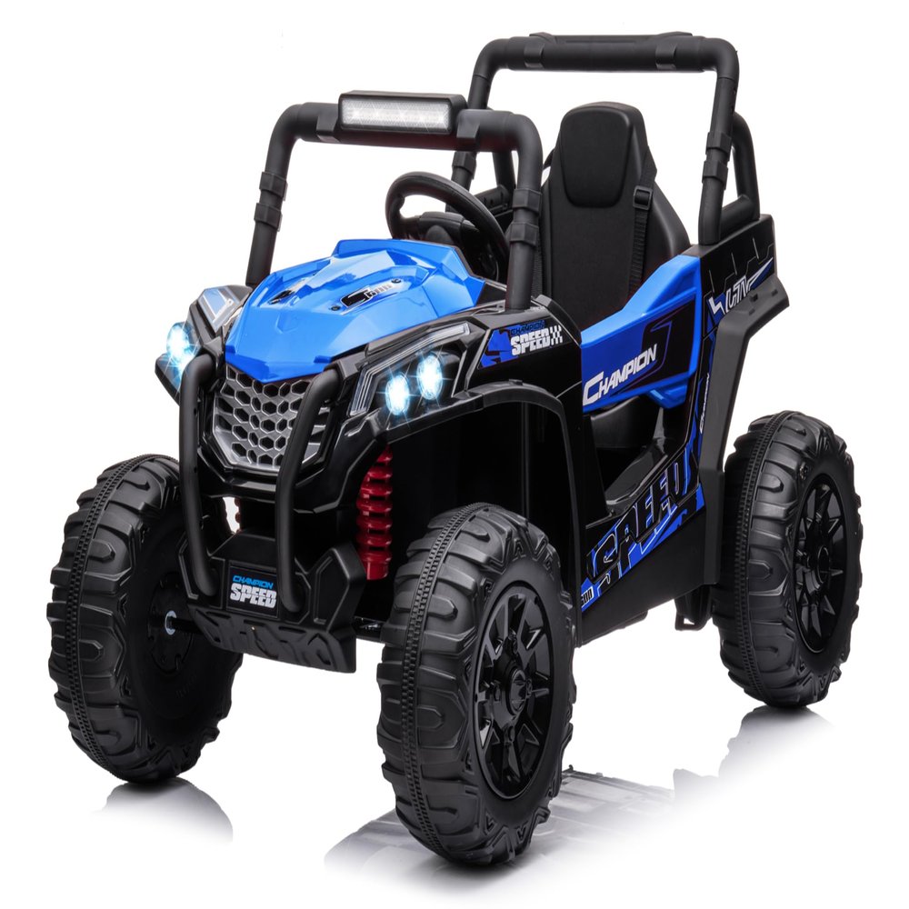 12 V Kids Ride on Car, Kids Electric Car with Remote Control, Kids UTV Featuring Rear Storage, Wireless Audio Player, Electric Vehicle for Kids Aged 3-8, Blue