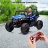12 V Kids Ride on Car, Kids Electric Car with Remote Control, Kids UTV Featuring Rear Storage, Wireless Audio Player, Electric Vehicle for Kids Aged 3-8, Blue view 4