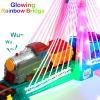 Electric Train Set for Kids Ages 4-8 with Train Tracks Set & Car Tracks Lights Up Bridge Road Sign Realistic Sound Train Track Accessories Playset Boy Toys Birthday 4 5 6 7 8+ Year Old view 3