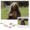 1000 Piece Jigsaw Puzzles for Adults Challenging Puzzle Wooden Picture Puzzle Personalized Custom Hi Bear Sit on The Lawn Wood Puzzle for Family Game Nights Gifts 29.5x19.7 inches Puzzle view 1