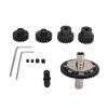 57T 0.8mod Slipper Gear Set Hardened Steel 20T 21T RC Motor Gear with Output Shaft for ARRMA 1/10 1/8 4S RC Cars (Black) view 1