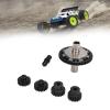 57T 0.8mod Slipper Gear Set Hardened Steel 20T 21T RC Motor Gear with Output Shaft for ARRMA 1/10 1/8 4S RC Cars (Black) view 4