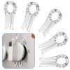 Gas Stove Knob Locks, Gap-fit Pin for Stove Knobs, for Knob Gap at Least 0.27", Baby Proofing Stove Knob Safety Covers, Stove Guard Clear, Pack of 5, with 1 Extra Piece for Back Up view 1