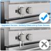 Gas Stove Knob Locks, Gap-fit Pin for Stove Knobs, for Knob Gap at Least 0.27", Baby Proofing Stove Knob Safety Covers, Stove Guard Clear, Pack of 5, with 1 Extra Piece for Back Up view 2