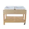 Wood Designs Childrens Sand and Water Play Table - Sturdy Birch Wood Dual Compartment Sensory Activity Table for Toddlers, Montessori, Schools view 3