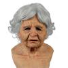 Aagomeyh Halloween Mask Realistic Old Man Mask Creepy Human Latex Mask,Scary Wrinkle Halloween Cosplay Costume Mask Party Props view 1