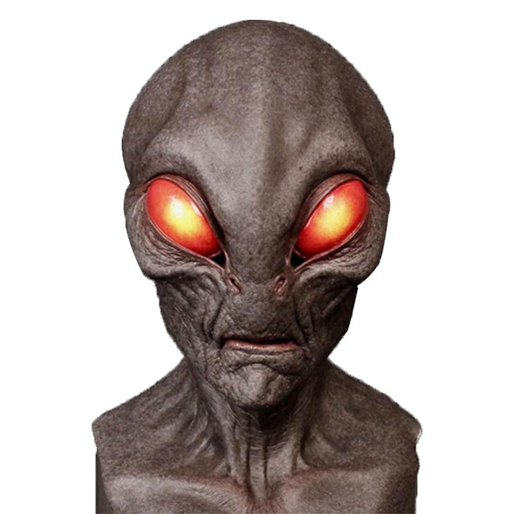 Alien Mask Latex Full Head Realistic Masks Fancy Dress for Halloween Carnival Costume Party Alien Latex Full Head Masks