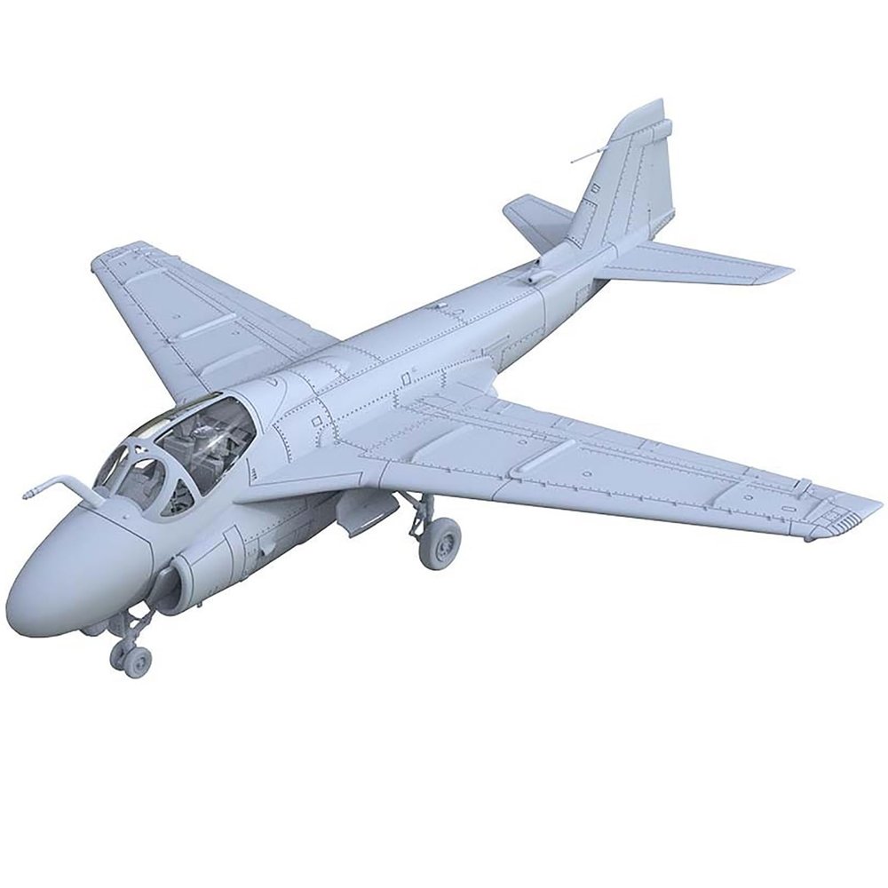 1/144 Scale 3D Military Model US A-6 Intruder Attack Aircraft Uncolored Resin Model Fighter DIY Model for Collection Display