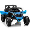KerryYoo SU5 24V Ride on Toys for Big Kids,4x200W,2 Seater Electric Ride on UTV 4WD/2WD,EVA Rubber Tires,4x4 Shock Absorbers,Remote Control,Licensed Can-Am,Bluetooth - Blue view 1