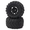 Depisuta 2 Pcs 85mm RC Car Tires, 12mm Hex Hub Wheel Rims & Rubber Tires Compatible with SCY 16101 16102 1/16 RC Car, RC Car Wheels, Rubber Car Replacement Tyres view 1