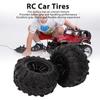 Depisuta 2 Pcs 85mm RC Car Tires, 12mm Hex Hub Wheel Rims & Rubber Tires Compatible with SCY 16101 16102 1/16 RC Car, RC Car Wheels, Rubber Car Replacement Tyres view 2